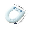 Amacok Toilet Seat Cushion, Home Winter Plush Toilet Seat, Universal