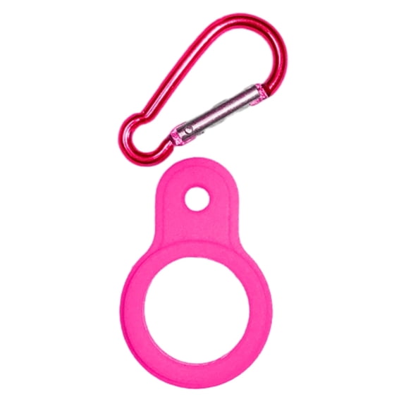 Silicone Water Bottle Buckle with Carabiner Clip Portable Secure Bottle Holder Water Bottle Carrier Hanging Rings