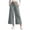 Gray, variant on HomeDM Capris Pants for Women Wide Leg Drawstring Loose Pants Black Lounge Trousers with Pockets for Athletic Work Size L
