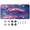 Multicolor 1, variant on ADECORIVY Pink Flamingo Galaxy License Plate, Aluminum Decorative Novelty Vanity Tag with 4 Holes, Front Plate for Men Women Car Tag Accessories, 6 x 12 inch