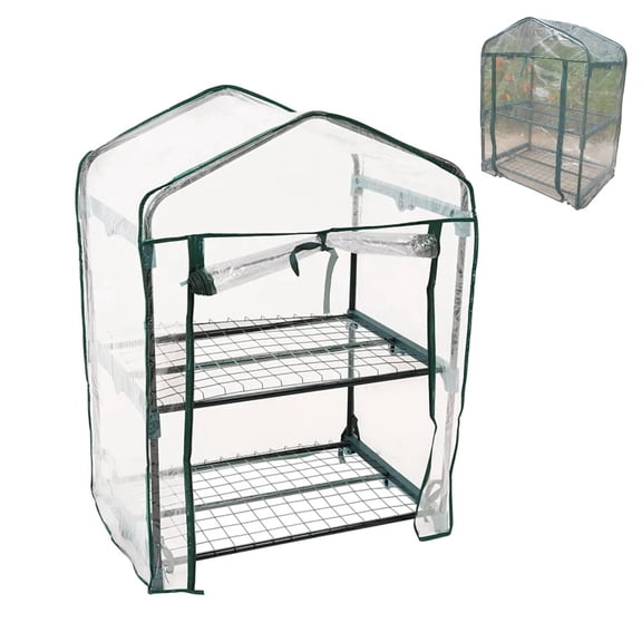 Mini Portable Garden Greenhouse – Cover Only for Small Greenhouse Frame, Outdoor Plant Protection, Warm Greenhouse for Flowers and Gardening, Frost Protection Cover