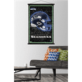 thumbnail image 3 of NFL Seattle Seahawks - Neon Helmet 23 Wall Poster with Magnetic Frame, 22.37" x 34", 3 of 5