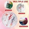 thumbnail image 6 of Uxcell Metal Beadable Keychains Bars with Lobster Hook Macaroon Light Green, 6 of 6