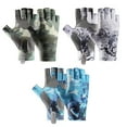 thumbnail image 5 of LJNYFDC Gants de Pêche en Polyester UPF 50+ Sans Doigts Protection UV Respirants Résistants à la Transpiration pour Kayak Randonnée, 5 of 5