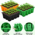 12 Grids Seeds Starting Tray with Drainage Holes Silicone Biodegradable