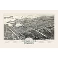 thumbnail image 2 of Walker 24x17 White Modern Wood Framed Museum Art Print Titled - Hyannis Massachusetts - Walker 1884, 2 of 4
