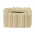 thumbnail image 1 of Dispensador de pañuelos faciales elegante para restaurantes, tocadores y oficinas. Crema, 1 of 9