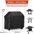 thumbnail image 2 of Funda para barbacoa a gas, funda para barbacoa de 183 x 66 x 130 cm, funda para barbacoa de exterior, 420D, tela Oxford impermeable, protección solar, funda para barbacoa Weber, Char-Broil, etc., 2 of 5