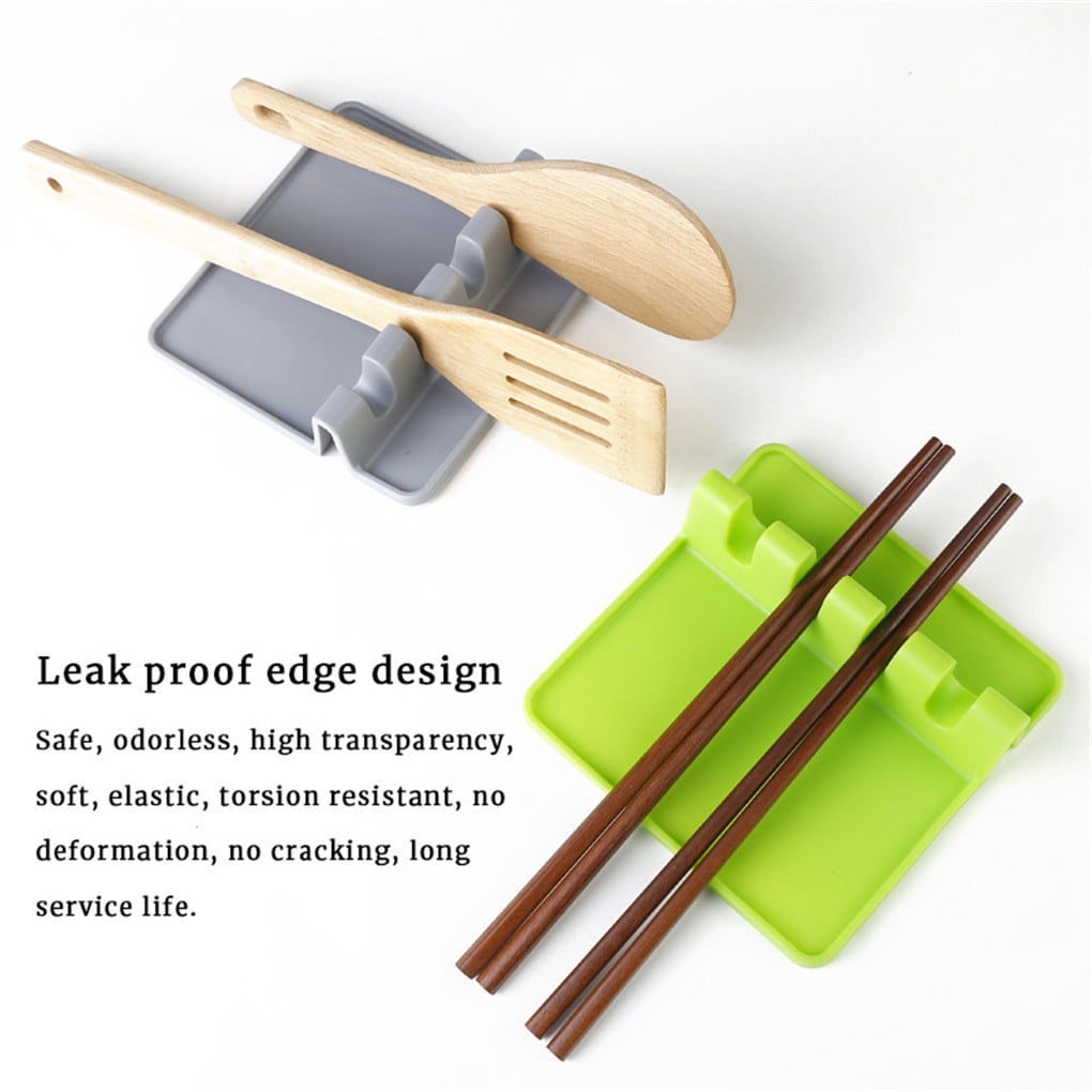 Kitchen Cooking Utensil Holder Spoon Rack Silicone Chopsticks Spatula Stand Tool 