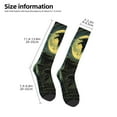 thumbnail image 2 of Naloa MoonNight Sky Crow Thigh High Socks Extra Long Stretchy Sock Women Over Knee High Opaque Stocking Daily Wear, 2 of 6