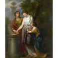 thumbnail image 2 of Andries Cornelis Lens 20x24 Black Ornate Framed Double Matted Museum Art Print Titled: Young Women at a Sacrificial Altar (1790-1794), 2 of 5