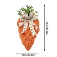 thumbnail image 3 of Easter Carrot Wreath Cloth Door Hanger for Front Door Wall Spring Holiday Decorations Festive Scene Arrangement Prop Home Decor(B), 3 of 7