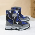 thumbnail image 5 of Zshosam Girls' Boots Boys & Girls Waterproof Winter Snow Boots for Little Kid/Big Kid Size 4,(Dark Blue Big Kids 4), 5 of 8