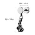 thumbnail image 3 of 1 par de pendientes elegantes de plata, pendientes elegantes para mujer, accesorio para la oreja para mujer, 3 of 6