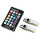 thumbnail image 1 of Par Foco Led  Bloosom T10 W5w Pellizco Rgb Con Estrobo Control Remoto 2 Pzas Negro, 1 of 4