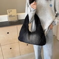 thumbnail image 3 of SPEKSEE Vintage Washed Denim Hobo Shoulder Bag for Women, Stitched Spliced Denim Dumpling Hobo Bag, Zip Top Casual Underarm Handbag, Large Capacity Daily Fashion Tote Purse, 3 of 8