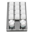 thumbnail image 4 of Programmable Keypad, Multifunction Macro Mechanical Keyboard 12 Key Dustproof  For Office For Gaming Black White,Black, 4 of 8