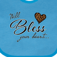 thumbnail image 4 of Inktastic Well Bless Your Heart with Leopard Print Boys or Girls Baby Bib, 4 of 4