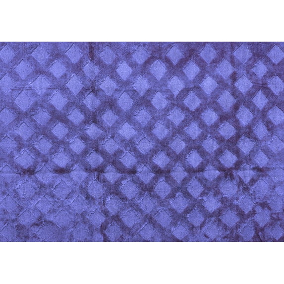 Ahgly Company Machine Washable Indoor Rectangle Abstract Blue Modern Area Rugs, 8' x 12'