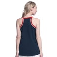 thumbnail image 2 of Women's G-III 4Her by Carl Banks Navy Minnesota Twins Curveball Racerback Tank Top, 2 of 2