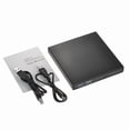 thumbnail image 1 of External CD DVD, External DVD Burner with USB2.0 Type-c, Portable DVD Player External Optical CD/VCD/-RW/ROM Drive for PC, Laptop, Desktops, iMac, 1 of 5