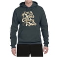 thumbnail image 2 of Wild Bobby, Y'all Need Jesus & Country Music, Pop Culture, Unisex Graphic Hoodie Sweatshirt, Charcoal, Small, 2 of 4
