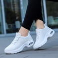 thumbnail image 6 of NOKIO Womens Running Shoes Non Slip Womens Tennis Shoes Womens Walking Shoes Mesh Air Cushion Sneakers for Gym Workout Sports Thick Sole Non Slip Fly Woven Mesh Breathable Comfortable Shoes, 6 of 9