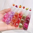thumbnail image 3 of Lip Plumper Gloss Aceite de loción labial hidratante, 1 paquete de lápiz labial líquido hidratante incoloro transparente afrutado para labios secos y agrietados fresa, 3 of 5