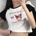 thumbnail image 3 of Ropa Y2k para mujer, camiseta Kawaii ajustada con cuello redondo, ropa corta de verano, camisetas de moda con personajes de dibujos animados Sanrio, 3 of 7