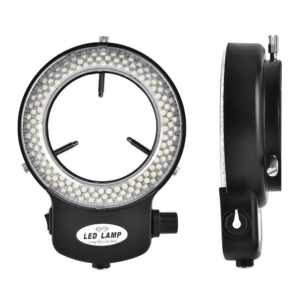 144 Luz Del Microscopio Del Anillo LED, Lámpara Ajustable Para Microscopios Estéreo De Laboratorio, Cámara, Mini Torno