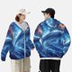 thumbnail image 4 of Balery Beautiful Ocean Dolphin Sudadera ligera de manga larga con capucha y protección solar UPF 50+ para hombre y mujer, ideal para pesca y running-XX-Large, 4 of 7