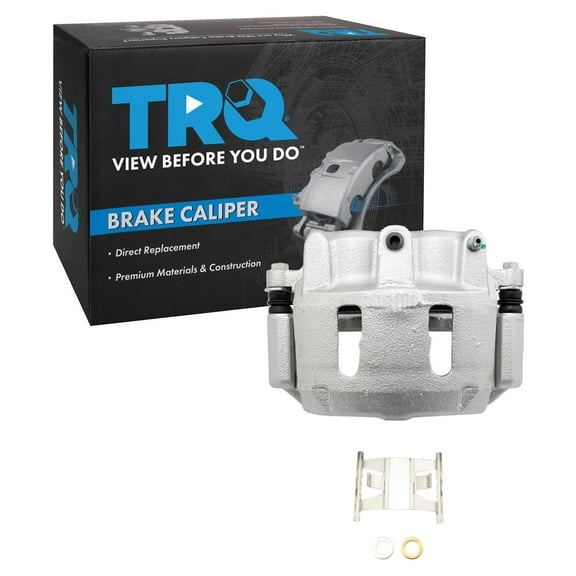 TRQ Front Left Brake Caliper w/Bracket Drivers Side Compatible with 1995-2001 Ford Explorer 1995-2002 Ranger 1995-2008 Mazda B2300 1998-2001 B2500 1995-2007 B3000 B4000 1997-2001 Mercury Mountaineer