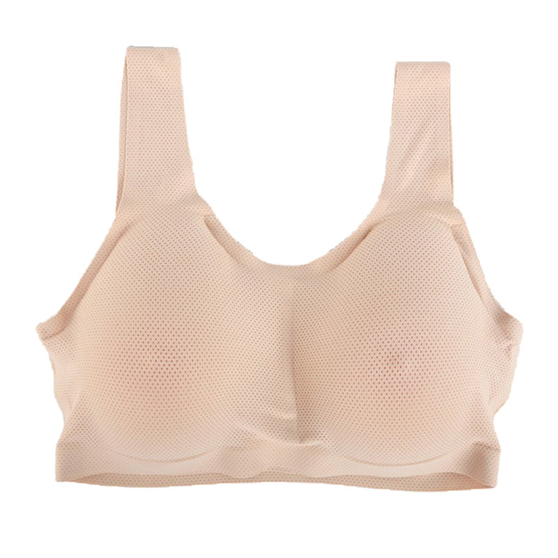 Vollence Triangle Silicone Breast Forms Fake Boobs Artificial False Breast for Mastectomy Prosthesis Transgender Transvestite Crossdressers Cosplay CD 
