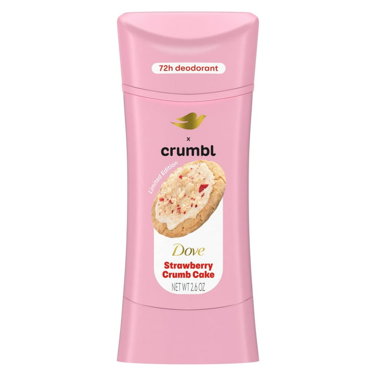 Dove x Crumbl Strawberry Cookie Body Wash, Scrub, & Deodorant Set