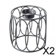 thumbnail image 1 of Pantalla de alambre,Pantalla de metal Pantalla de lámpara vintage rústica,Cubierta de lámpara para decoración del hogar Cubierta de luz de alambre industrial,Pantalla negra Carcasa Jaula de, 1 of 10