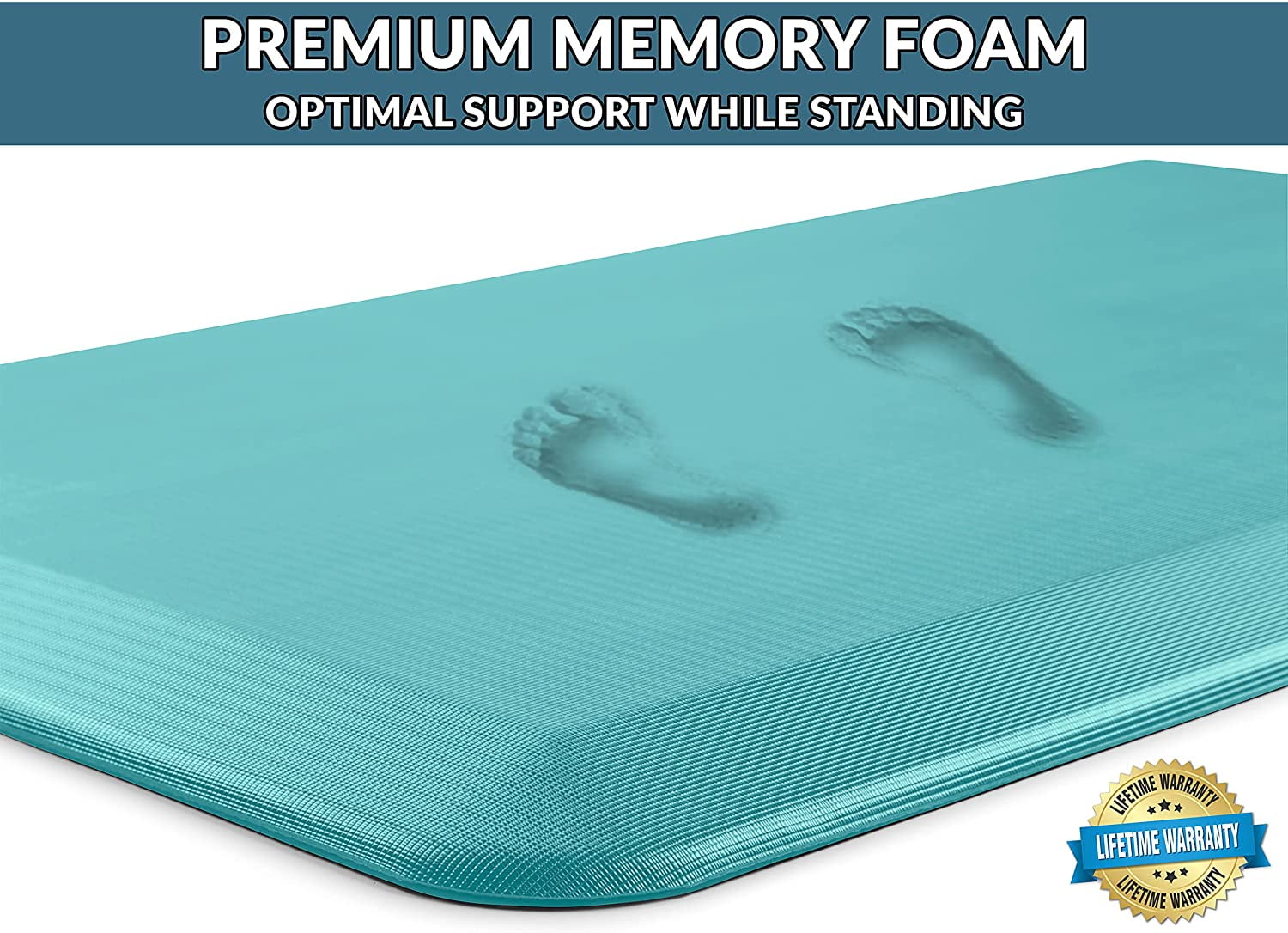 Comfilife Anti-Fatigue Memory Foam Comfort Mat - Navy - 20 in