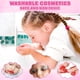 thumbnail image 5 of Kit de maquillaje Kuovei 99 unidades para niñas con espejo, cintas para el pelo y más, 5 of 7