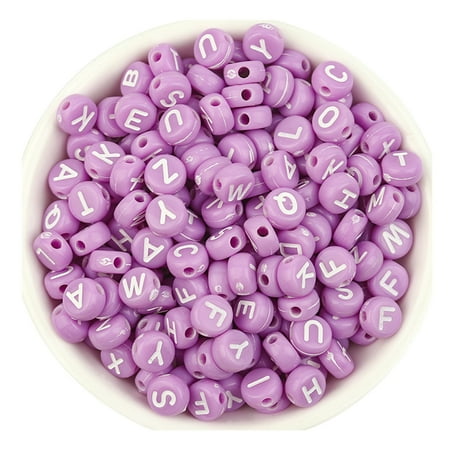 

EJWQWQE Acrylic Color Letter Beads