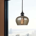 thumbnail image 2 of 616-1P-BK-G96 Innovations Lighting Fenton - 1 Light Mini Pendant In Industrial Style-8.25 Inches Tall and 6.5 Inches Wide-Matte Black Finish-Mercury, 2 of 2