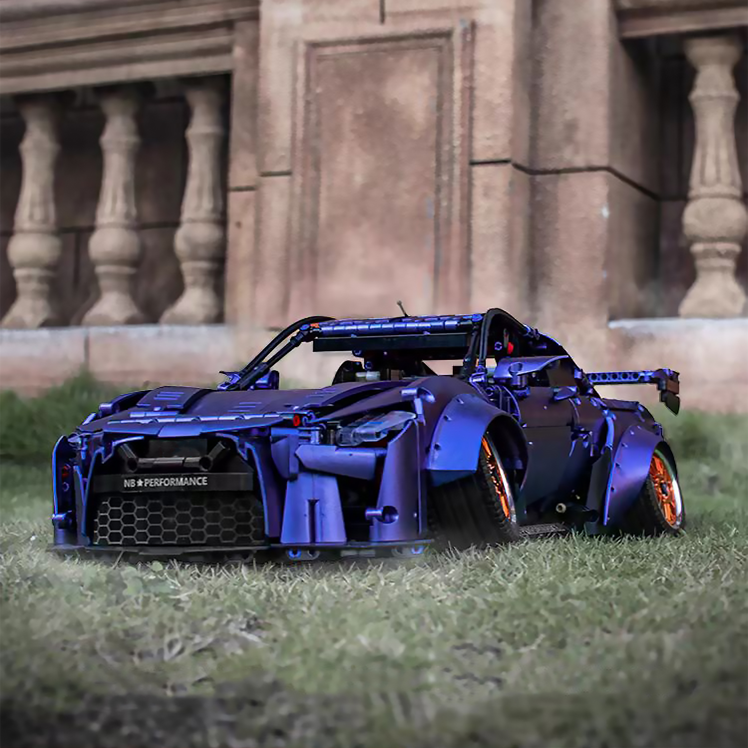 QOQ 1:10 Scale DIY Racing Car Building Blocks, Collectible Supercar Model Kit for Kids & Adults, Birthday Gift Toy (2389 PCS)