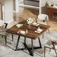 thumbnail image 1 of Square Dining Table for 2, 31.5" Industrial Dinner Table, 1 of 5