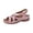 Pink, variant on Women Platform Wedge Orthopedic Sandals Summer Strappy Beach Shoes Chunky Heel Open Toe Comfortable Non-Slip Insole Casual Walking