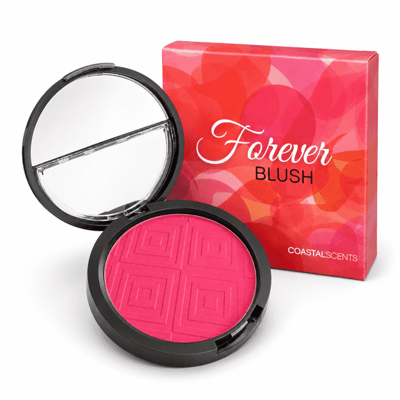 Coastal Scents Forever Blush Pressed Powder Makeup Bright Pink 10g
