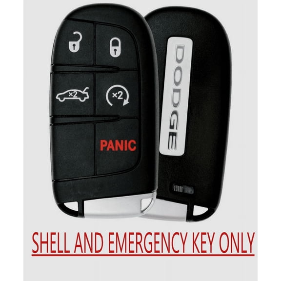 VLS 5B Replacement Smart Key Fob Shell Case for Dodge 2014-2022 Models