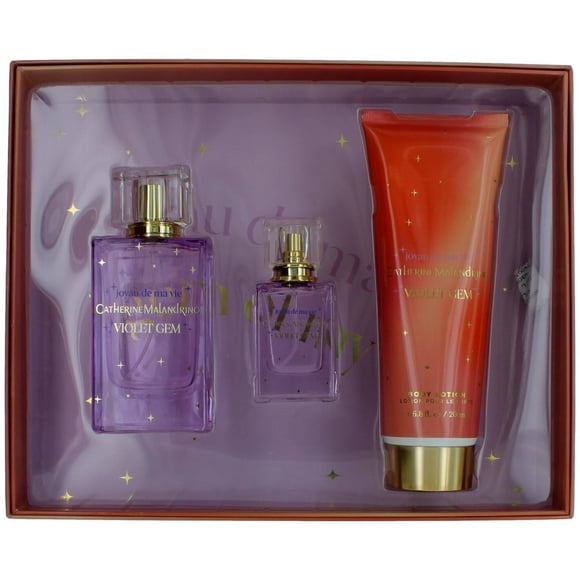 Set de regalo Perfume Catherine Malandrino Violet, 100 ml, 3 piezas