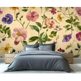 thumbnail image 3 of Large Boho Floral Wall Mural - Floral Botanical Wall Murals, Aesthetic Hd Photo For Living Room Bedroom, Flower Mural 118"W x 83"H (Not Peel and Stick), 3 of 6