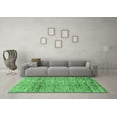 thumbnail image 3 of Ahgly Company Indoor Rectangle Abstract Emerald Green Modern Area Rugs, 2' x 5', 3 of 4