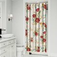 thumbnail image 2 of Waterproof Pioneer Shower Curtain 36x72 Inch Polyester Unique Colorful Floral Shower Curtain for Bathroom Hotel Home Decor with 7 Plastic Hooks, 2 of 5