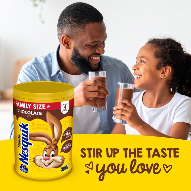 4 pack) Nestle Nesquik Chocolate Flavor Powder Stir In Drink Mix