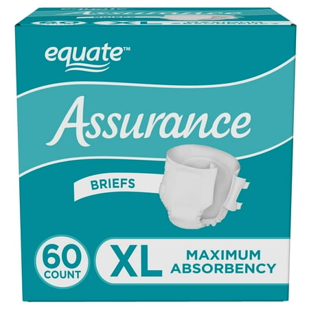 Assurance Unisex Incontinence Briefs  XL (60 Count)